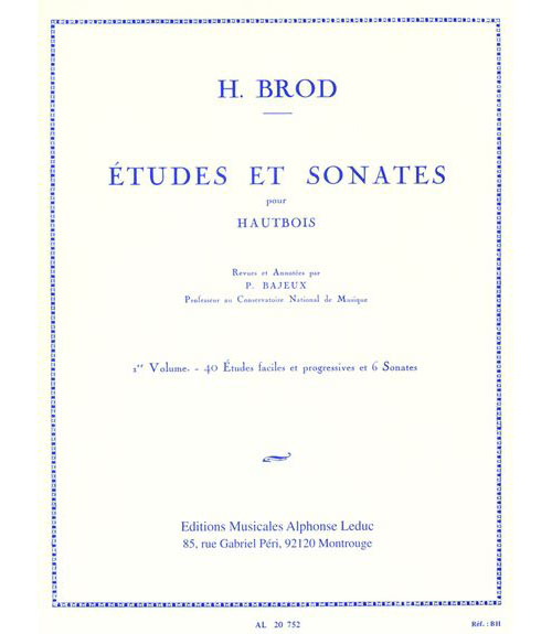 LEDUC Brod Henri - Etudes et Sonates Vol.1