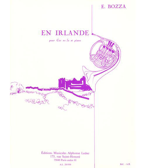 LEDUC BOZZA E. - EN IRLANDE - COR, PIANO