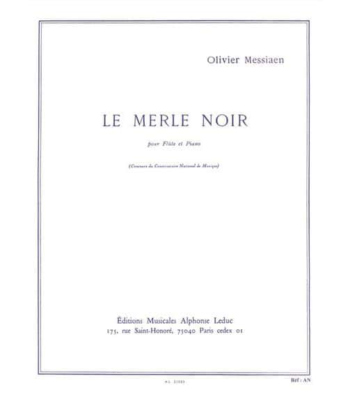 LEDUC MESSIAEN OLIVIER - LE MERLE NOIR