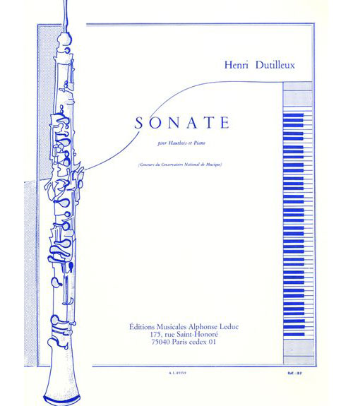 LEDUC Dutilleux H. - Sonate - Hautbois et Piano