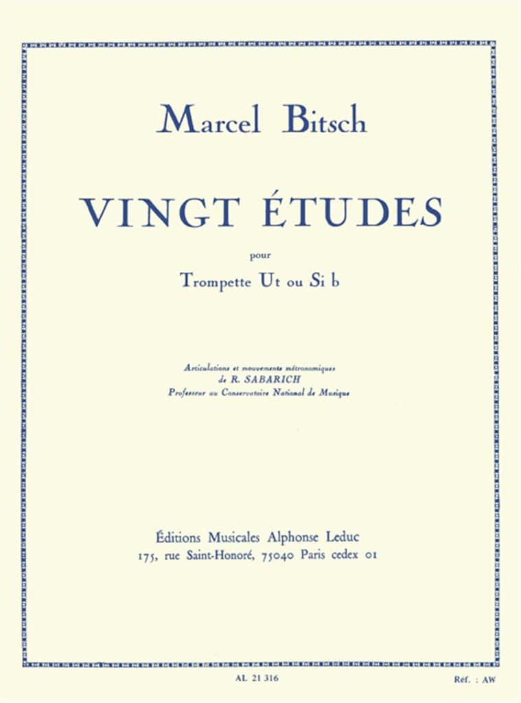 LEDUC BITSCH MARCEL - 20 ETUDES - TROMPETTE