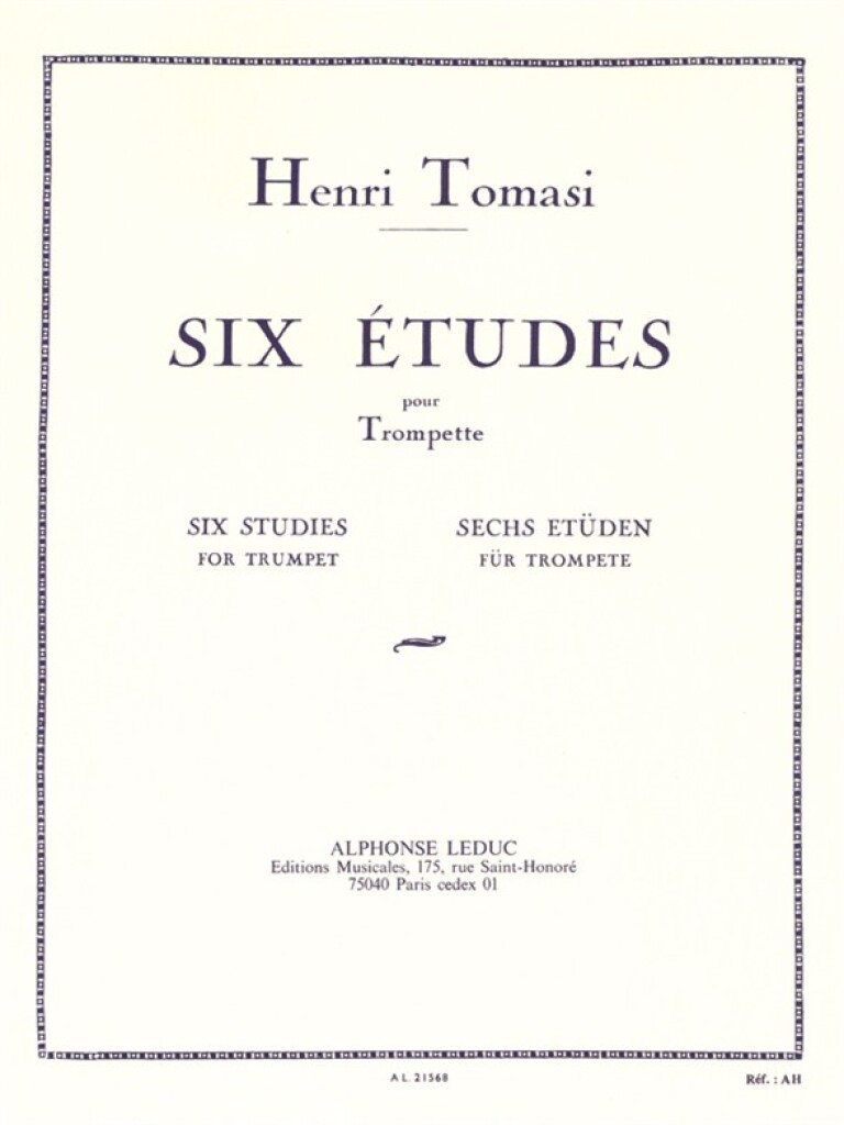 LEDUC TOMASI HENRI - SIX ETUDES POUR TROMPETTE