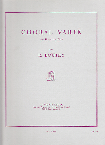 LEDUC BOUTRY ROGER - CHORAL VARIE