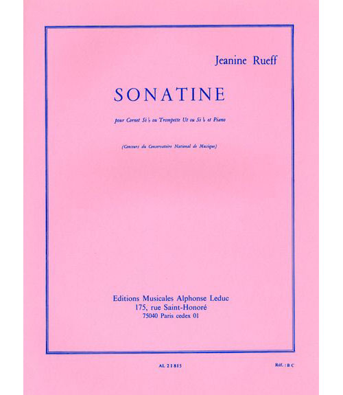 LEDUC Rueff Jeanine - Sonatine - Trompette & Piano