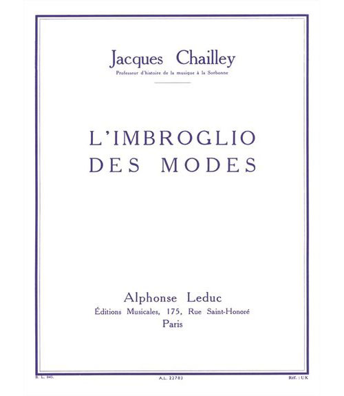 LEDUC CHAILLEY J. - L'IMBROGLIO DES MODES 