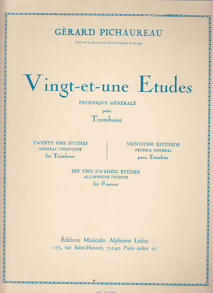 LEDUC PICHAUREAU CLAUDE - 21 ETUDES
