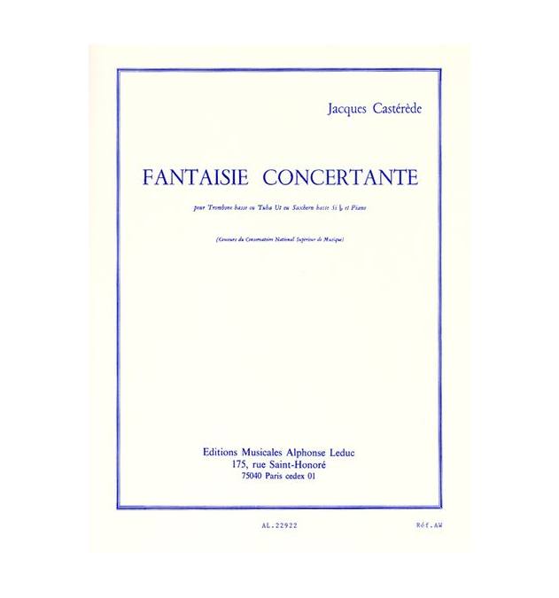 LEDUC CASTEREDE J. - FANTAISIE CONCERTANTE - TROMB.BASSE (TUBA UT, SAXHORN BASSE SIB) ET PNO