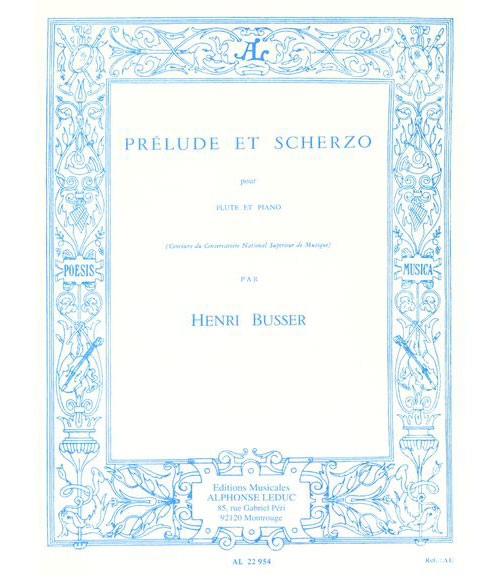LEDUC BUSSER HENRI - PRELUDE ET SCHERZO