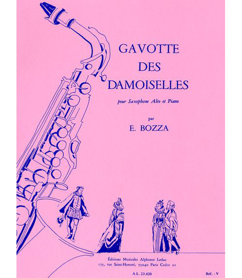 LEDUC BOZZA E. - GAVOTTE DES DEMOISELLES - SAXOPHONE MIb ET PIANO 