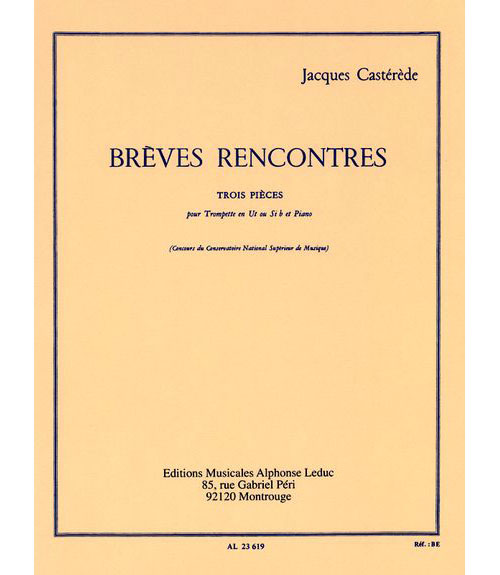 LEDUC Casterede - Breves Rencontres - Trompette et Piano