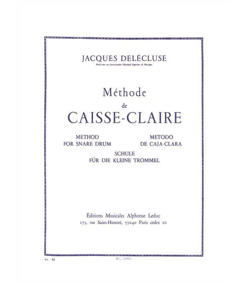 LEDUC DELECLUSE JACQUES - METHODE DE CAISSE-CLAIRE