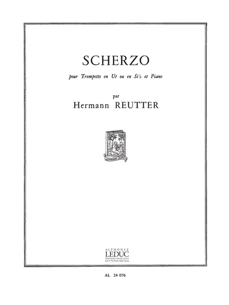 LEDUC REUTTER HERMANN - SCHERZO - TROMPETTE & PIANO 
