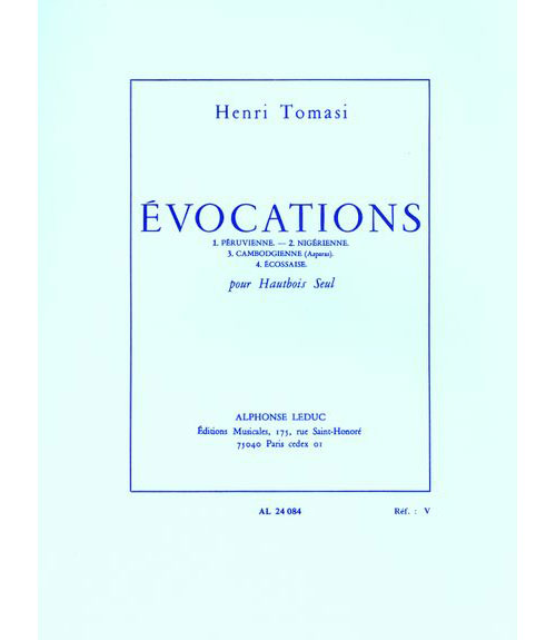 LEDUC TOMASI HENRI - EVOCATIONS - HAUTBOIS