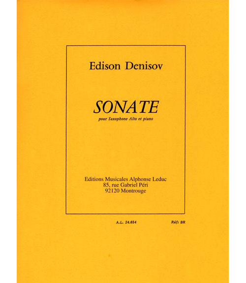 LEDUC DENISOV EDISON - SONATE - SAXOPHONE ALTO & PIANO