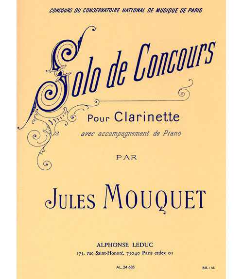LEDUC Mouquet Jules - Solo De Concours - Clarinette & Piano