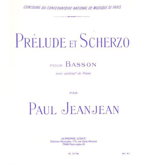 LEDUC JEANJEAN - PRELUDE ET SCHERZO - BASSON ET PIANO 