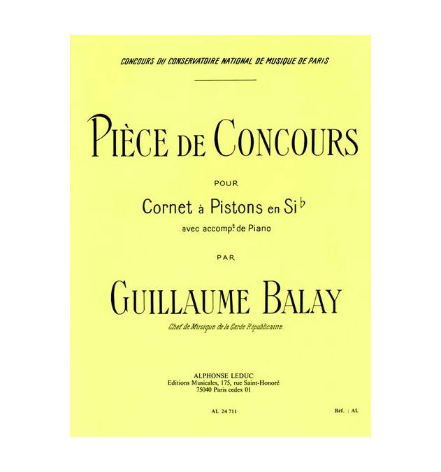 LEDUC Balay Guillaume - Piece De Concours - Cornet & Piano
