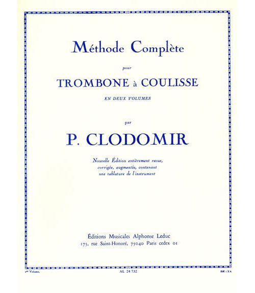 LEDUC Clodomir P. F. - Methode De Trombone A Coulisse Vol.1
