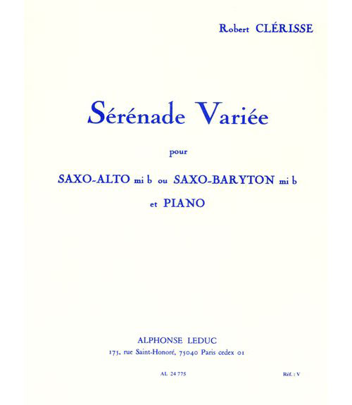 LEDUC Clerisse Robert - Serenade Variee - Saxophone & Piano