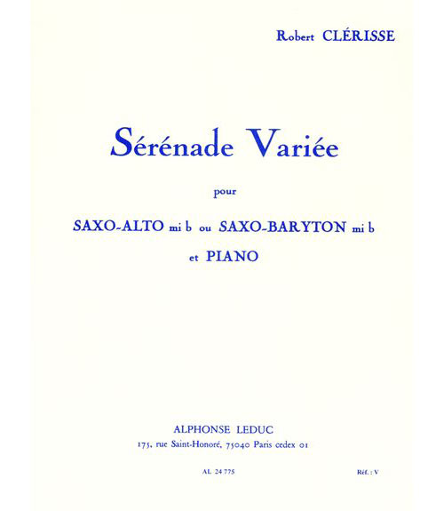 LEDUC CLERISSE ROBERT - SERENADE VARIEE - SAXOPHONE & PIANO