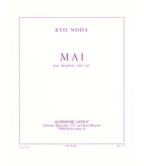 LEDUC NODA R. - MAI - SAXOPHONE ALTO SOLO 