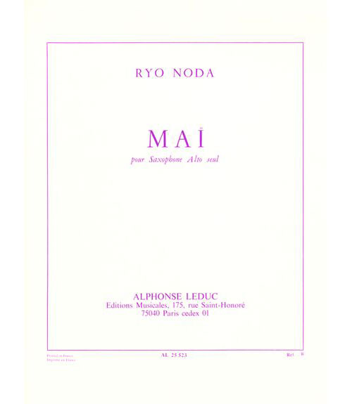 LEDUC Noda R. - Mai - Saxophone Alto Solo