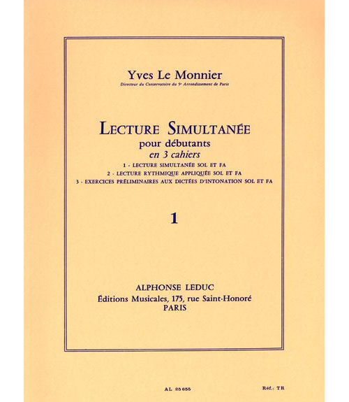 LEDUC LE MONNIER YVES - LECTURE SIMULTANEE VOL.1