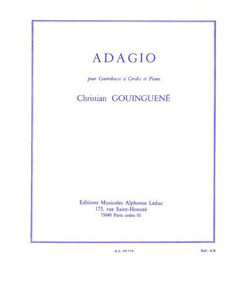 LEDUC GOUINGUENE - ADAGIO - CONTREBASSE ET PIANO