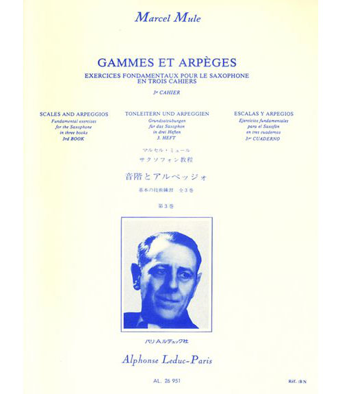LEDUC MULE M. - GAMMES ET ARPEGES VOL.3 - SAXOPHONE 
