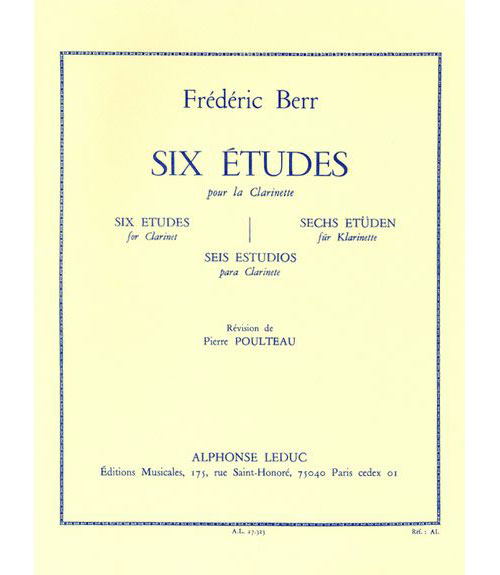 LEDUC Berr Frederic - Six Etudes Pour Clarinette