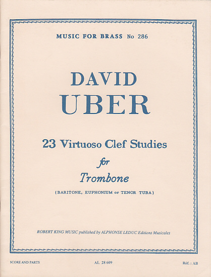 LEDUC UBER DAVID - 23 VIRTUOSO CLEF STUDIES FOR TROMBONE