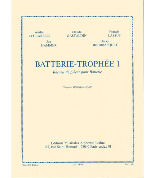 LEDUC Batterie Trophee Vol.1