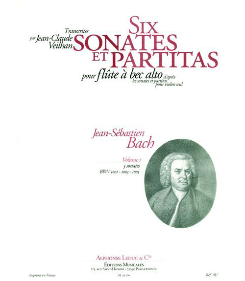 LEDUC BACH JS / VEILHAN - 6 SONATES ET PARTITAS VOL.1 - FLB ALTO 
