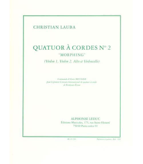 LEDUC LAUBA CHRISTIAN - QUATUOR A CORDES N°2 