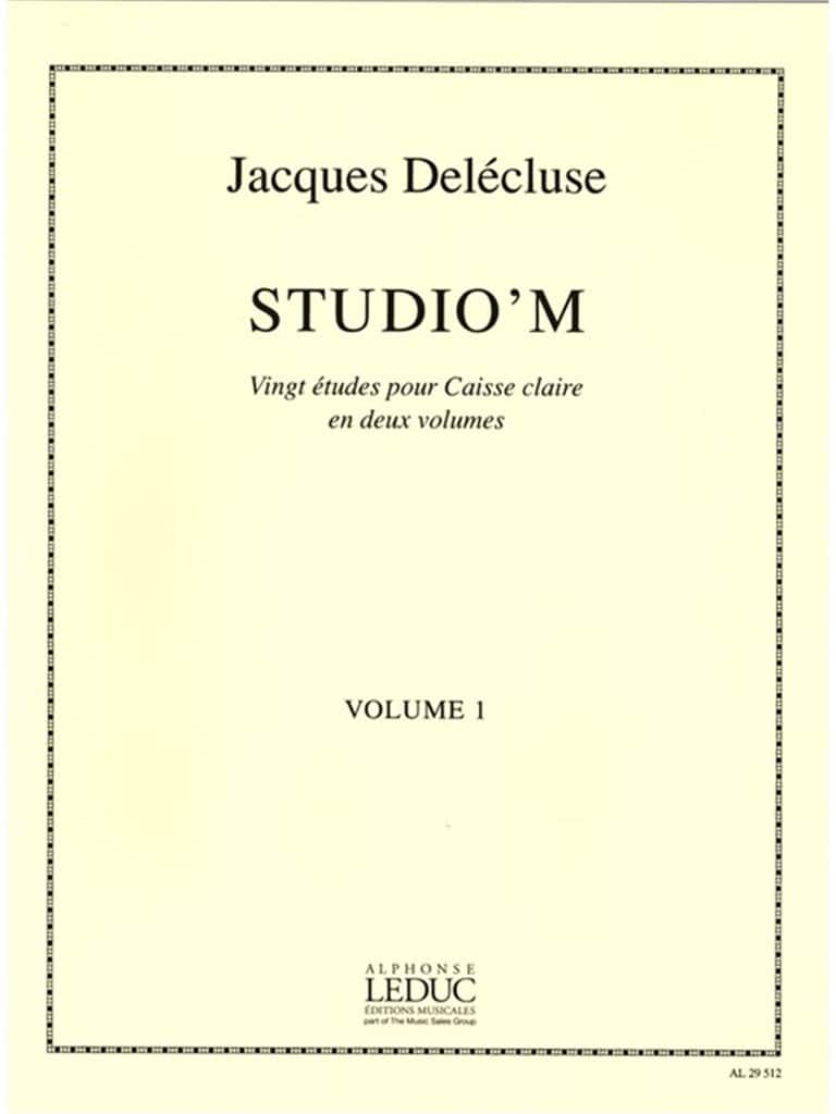 LEDUC DELECLUSE JACQUES - STUDIO'M VOL.1 - 20 ETUDES POUR CAISSE CLAIRE