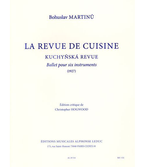 LEDUC MARTINU B. - LA REVUE DE CUISINE