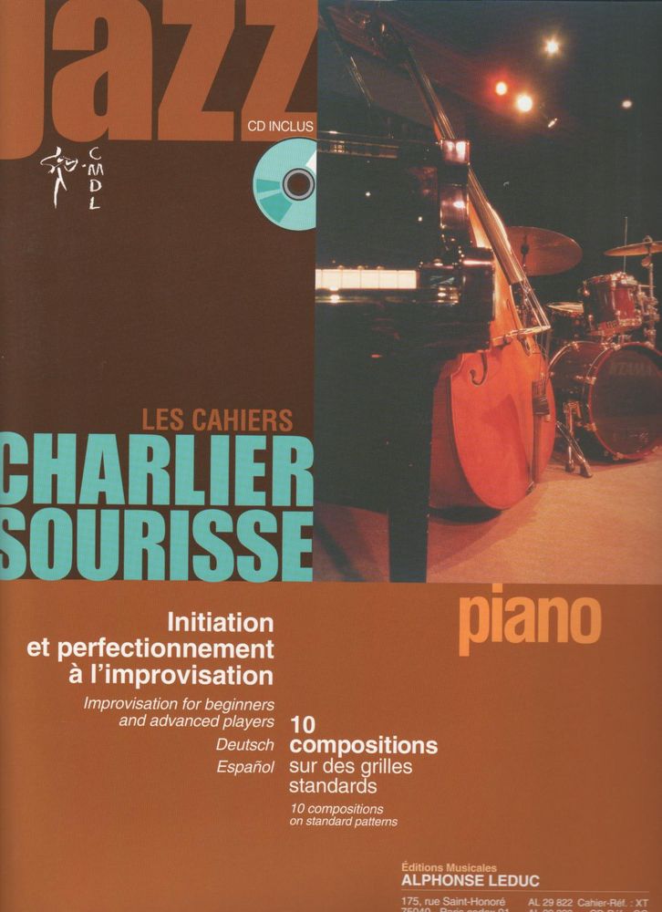 LEDUC LES CAHIERS CHARLIER-SOURISSE POUR PIANO + CD