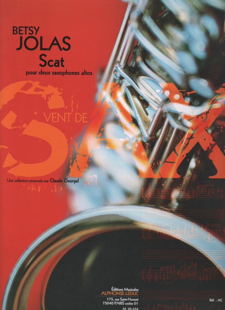 LEDUC JOLAS BETSY - SCAT POUR 2 SAXOPHONES ALTOS