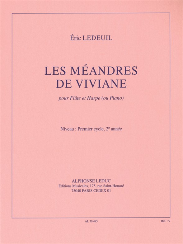 LEDUC LEDEUIL ERIC - LES MEANDRES DE VIVIANE - FLUTE & PIANO 