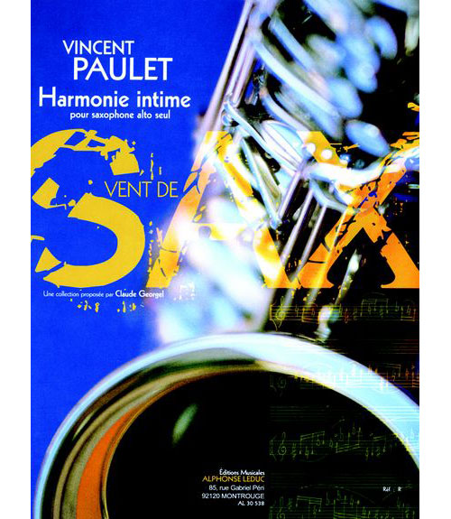 LEDUC PAULET - HARMONIE INTIME - SAXOPHONE ALTO SEUL