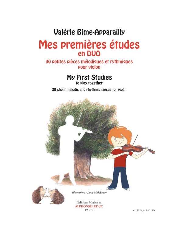 LEDUC BIME-APPARAILLY VALERIE - MES PREMIERES ETUDES EN DUO POUR VIOLON