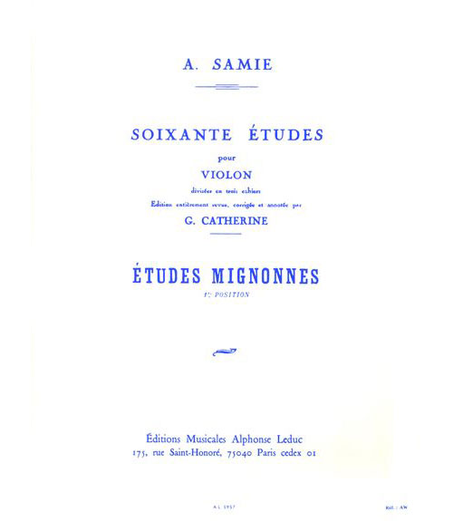 LEDUC SAMIE - 60 ETUDES VOL.1 : ETUDES MIGNONNES OP.31 - VIOLON 