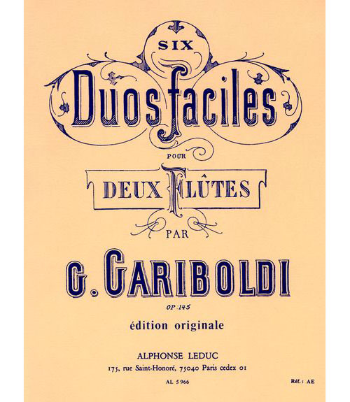 LEDUC Gariboldi - 6 Duos Gradues Pour Flutes