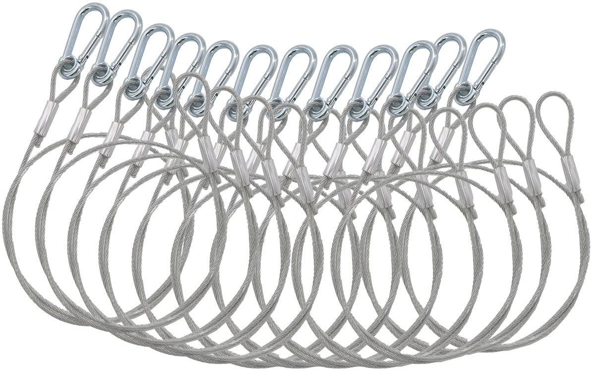 ALGAM LIGHTING 12 SLING PACK 3MM 75CM SILVER