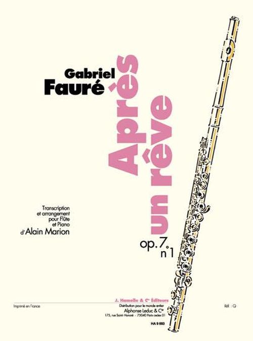 FAURE G. - APRES UN REVE op.7,1 - FLUTE ET PIANO