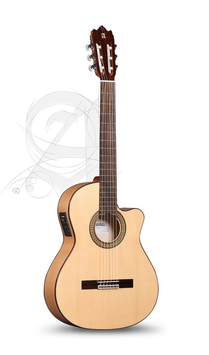 ALHAMBRA Student 3F Cw E1 Flamenco + 9738 25mm Gigbag