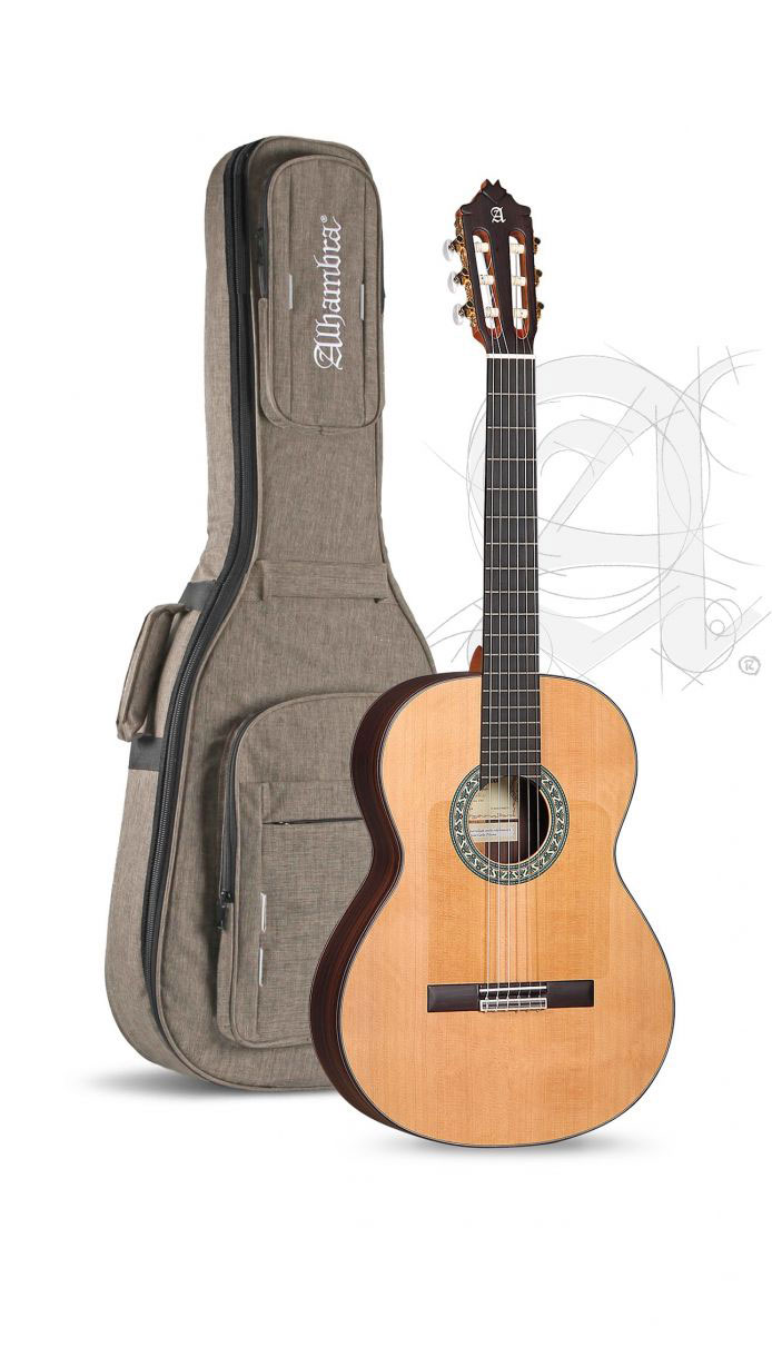ALHAMBRA Conservatory 5Fp Op Piñana Flamenco + 9738 25mm Gigbag