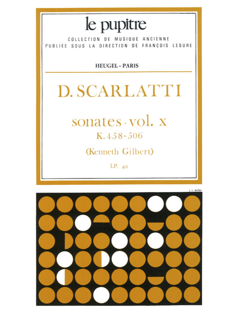 HEUGEL Scarlatti D. - Sonates Vol.x (K.458 - K.506)