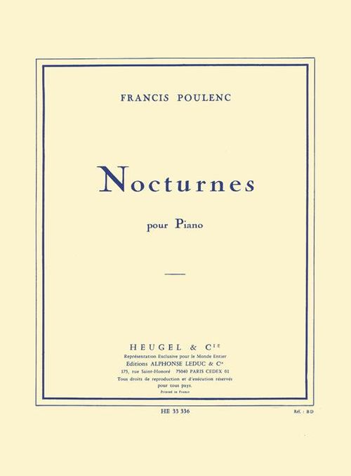 HEUGEL POULENC F. - NOCTURNES - PIANO