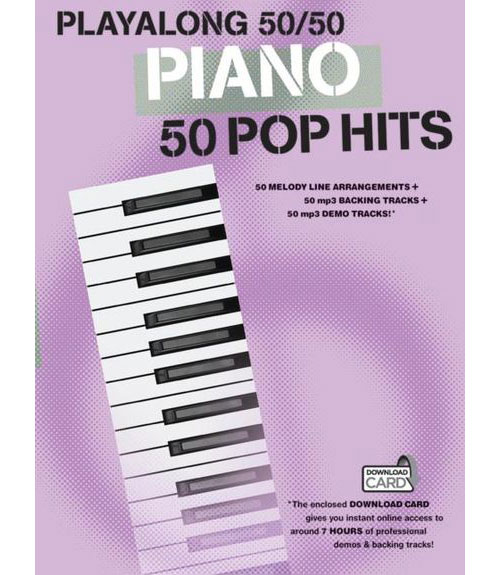 WISE PUBLICATIONS PLAYALONG 50/50 PIANO POP HITS - PIANO SOLO